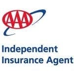 aaa independent insurance agent logo blue and red