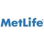 blue metlife logo on a white background