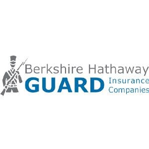 Berkshire Hathway guard logo blue and gray insurance companies