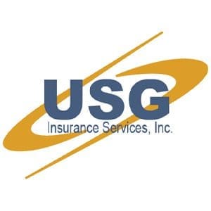 USG Insurance services inc logo gold and blue